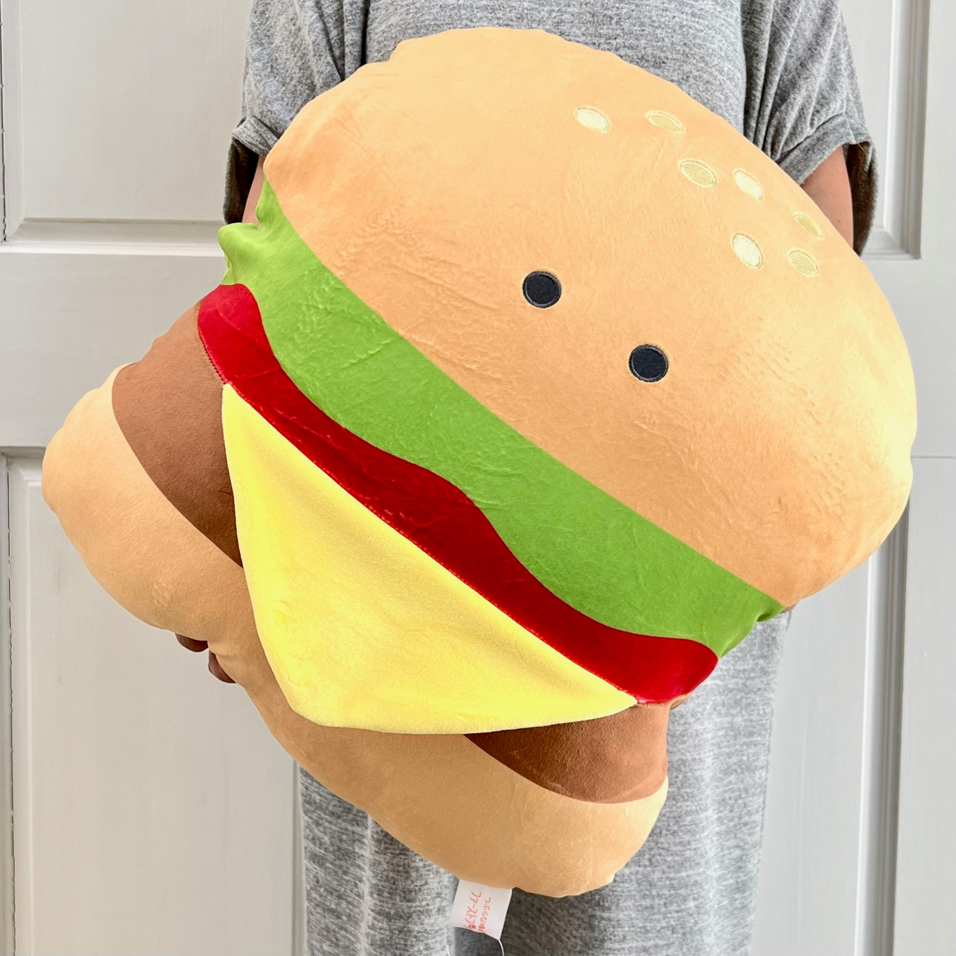 Jumbo hamburger deals plush pillow