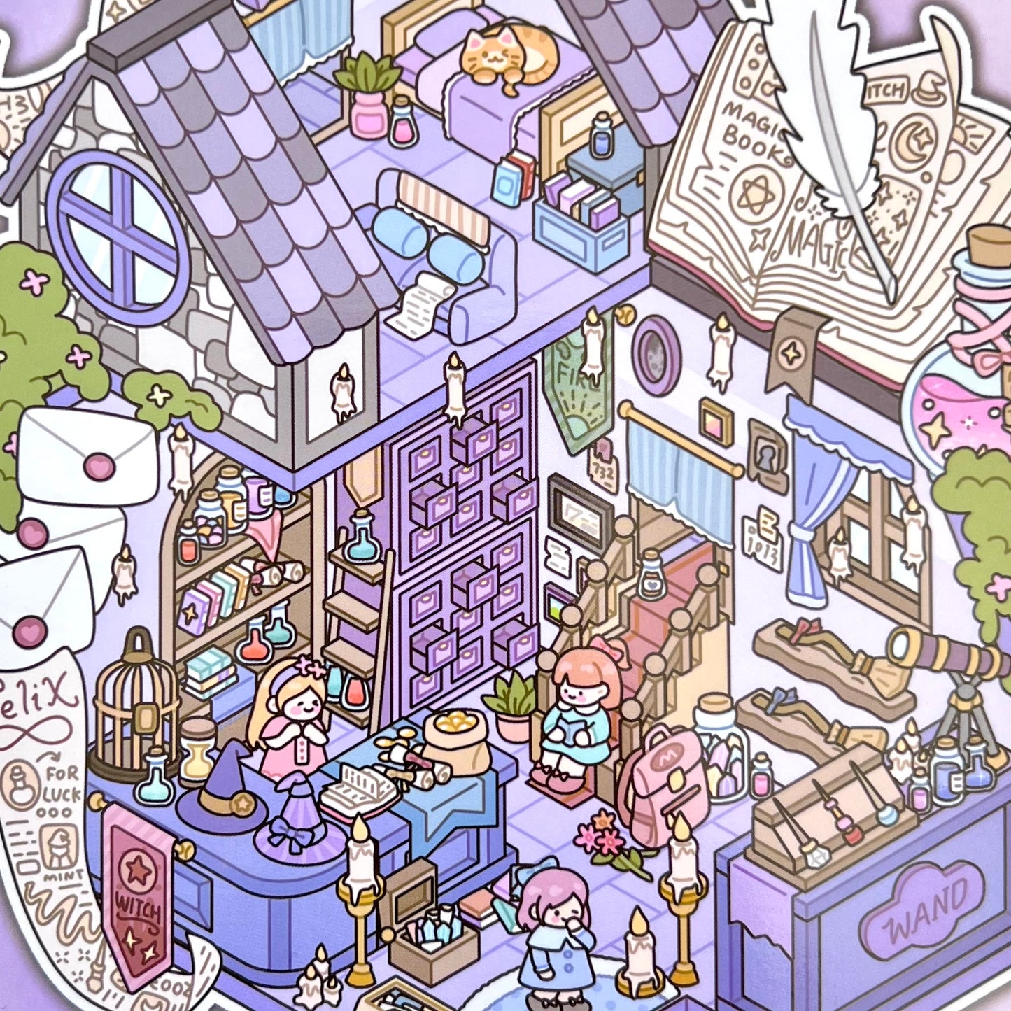 11075 3D Diorama Fantasy Stickers-12