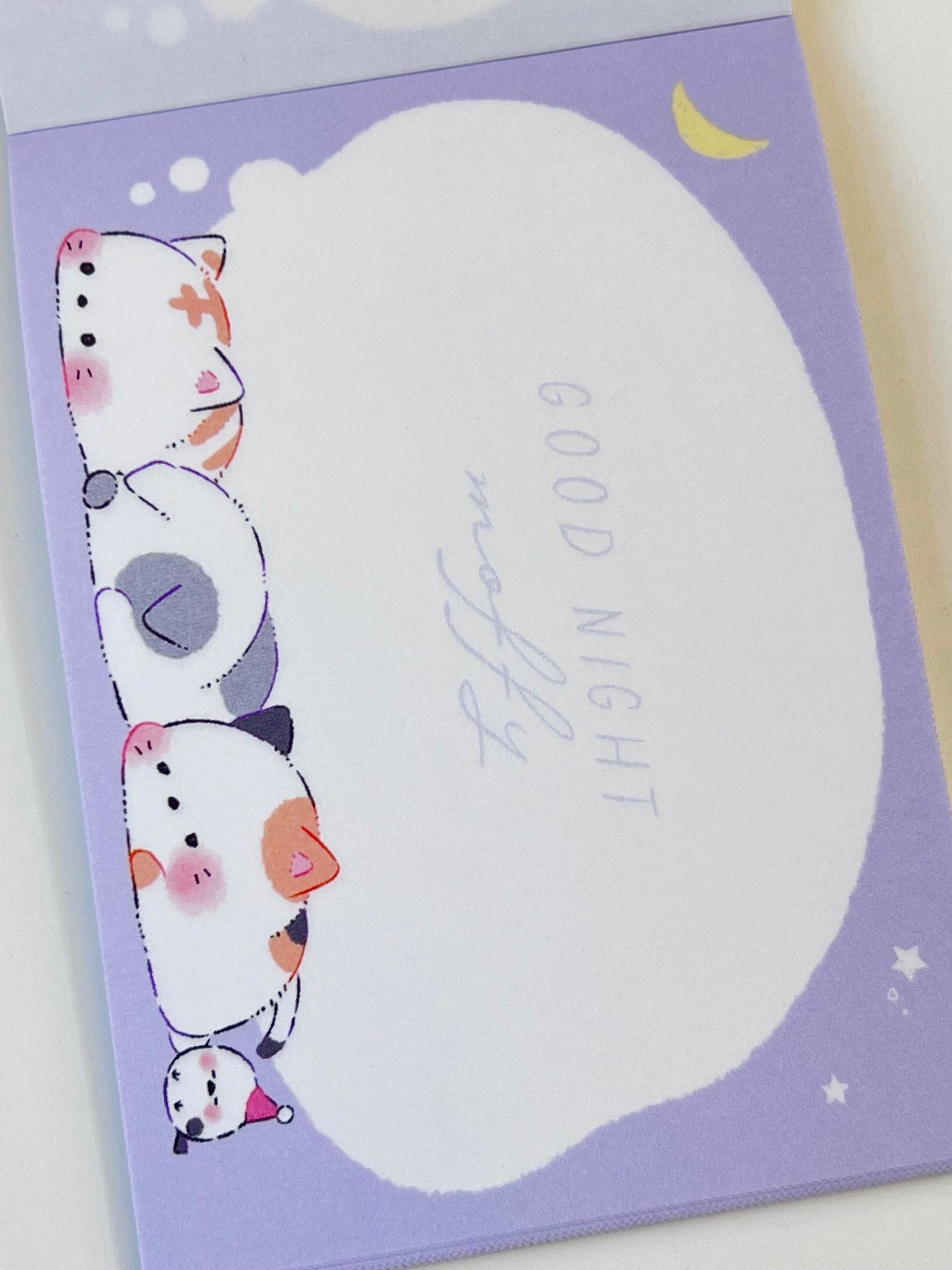 216320 Kitten Cat Goodnight Moffy Mini Notepad-10