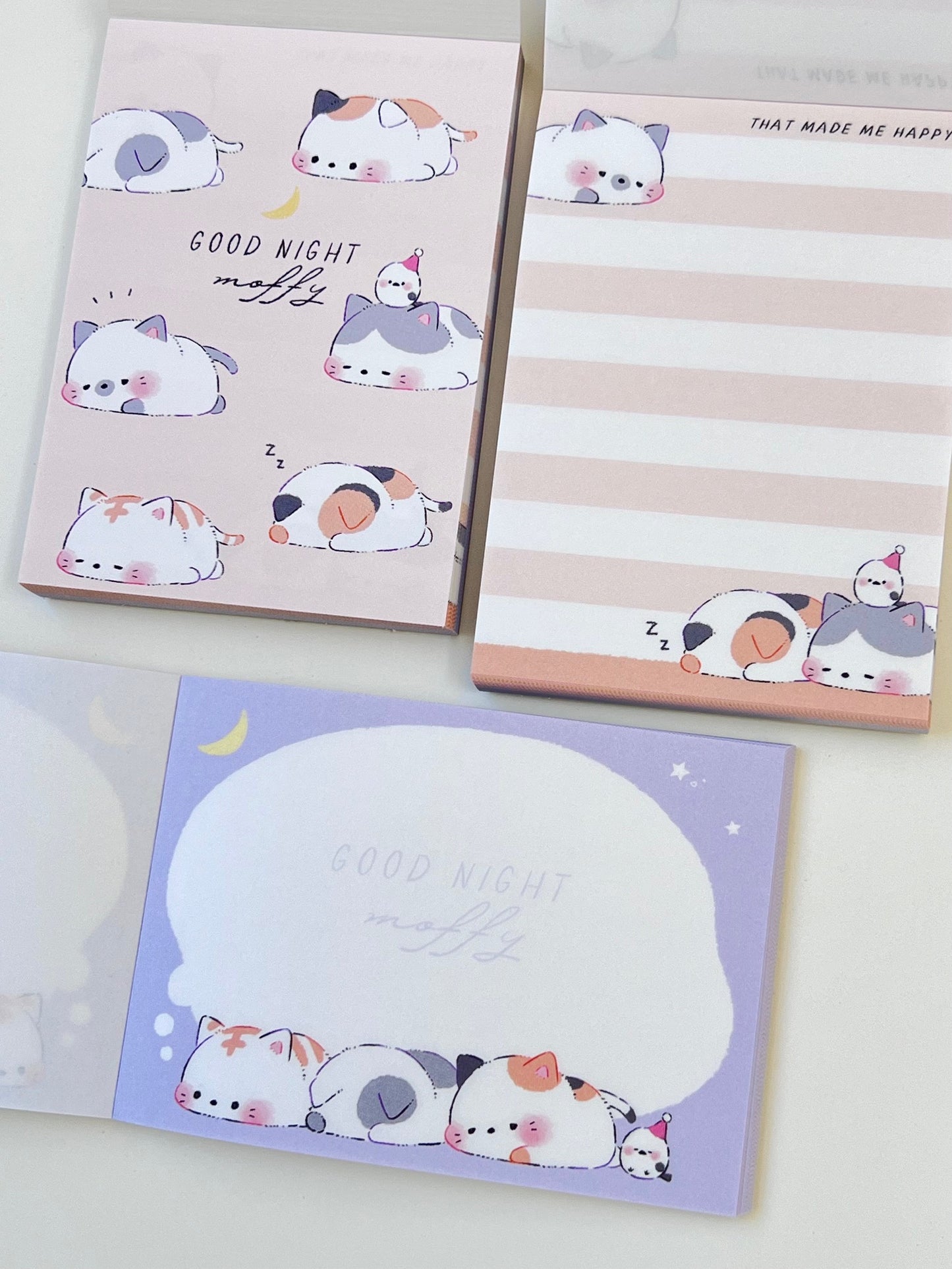 216320 Kitten Cat Goodnight Moffy Mini Notepad-10