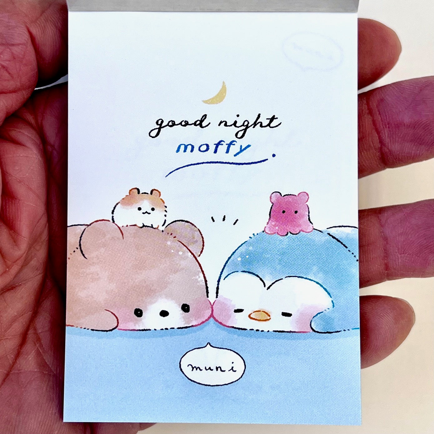 216321 Sleepy Animals Goodnight Moffy Mini Notepad-10