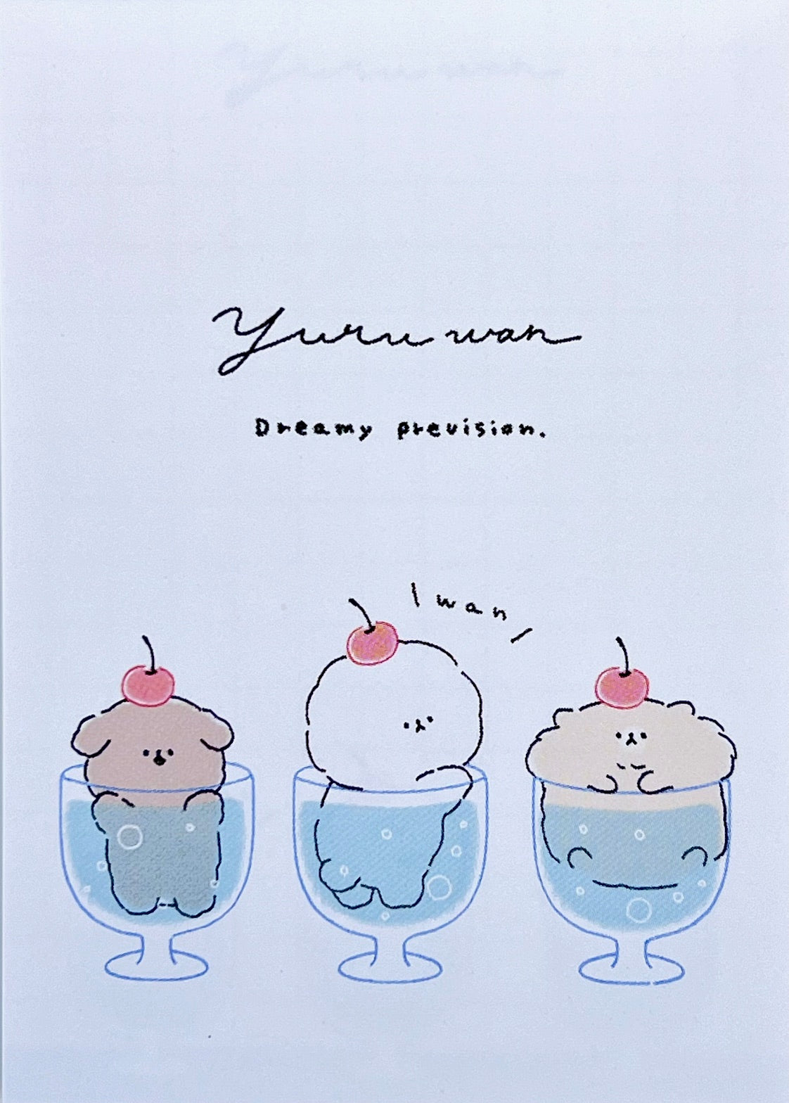 216463 Puppy Dog Dessert Yuru Wan Freamy Prevision Mini Notepad-10