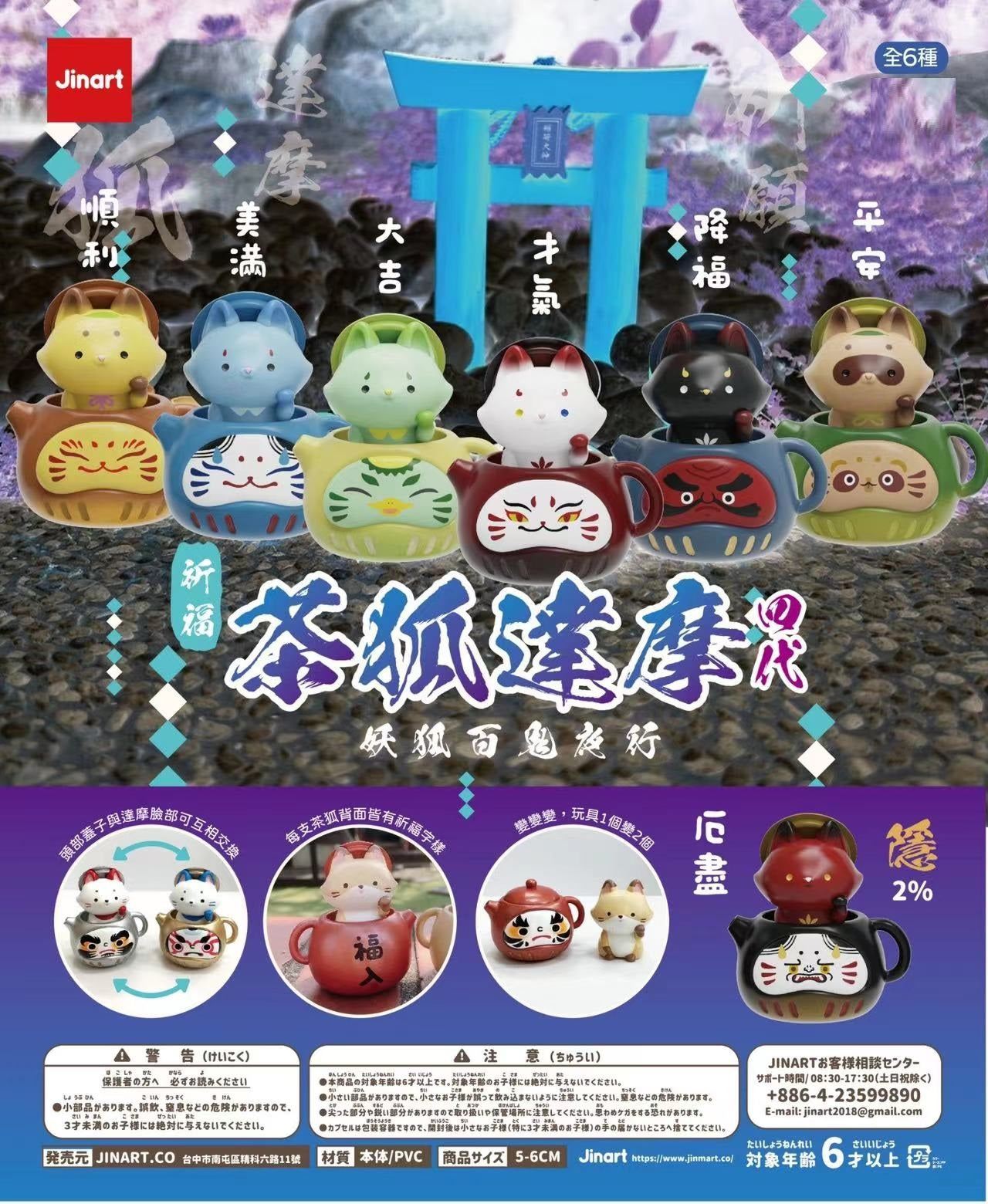 X 73080 Fox in Teapot Blind Box-DISCONTINUED – BCmini