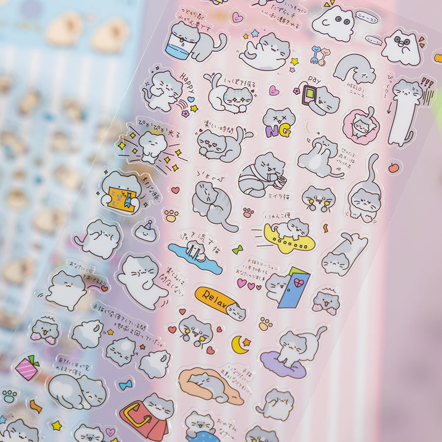 11081 Cat Text Stickers-12