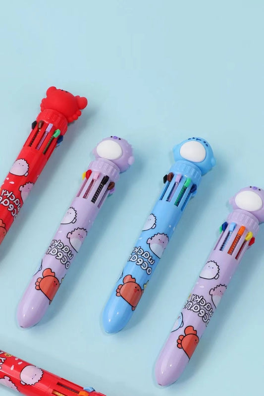 230072 OCEAN ANIMALS 10-COLOR RETRACTABLE BALL PEN-15