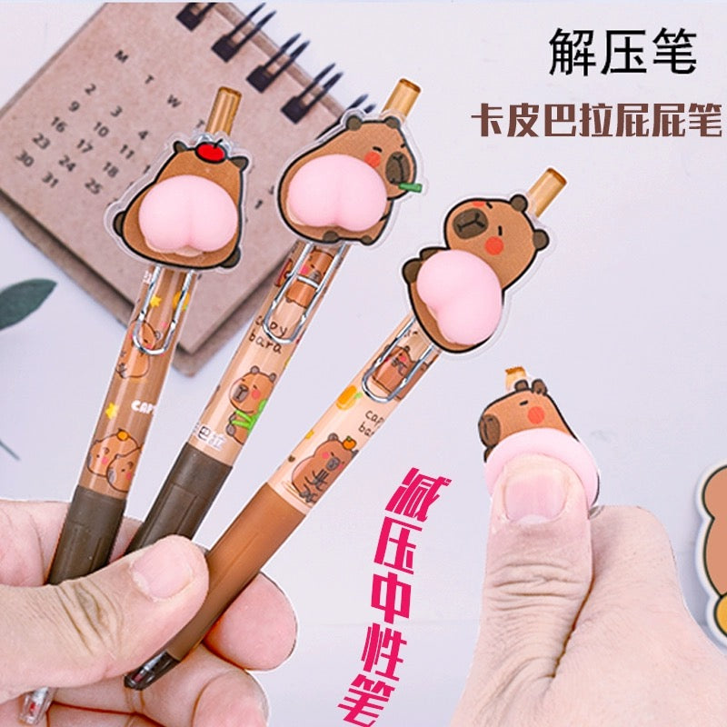 22643 CAPYBARA SQUISHY BUTT GEL PEN-36