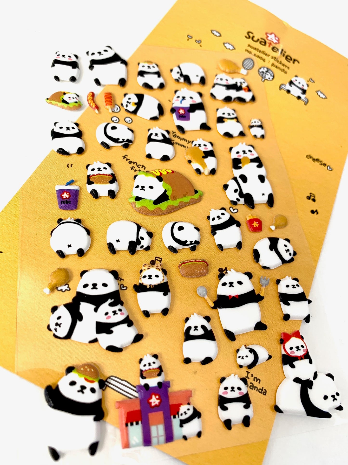 01004 Panda Puffy Sticker-12