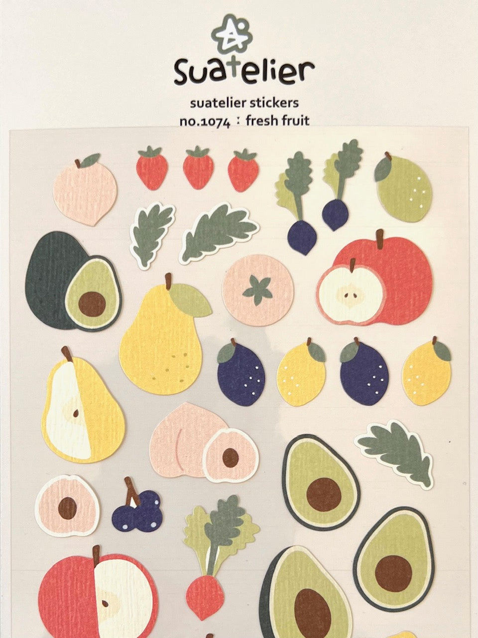 bcmini Nekoni Stickers: Crystal Green Grocery Fruit