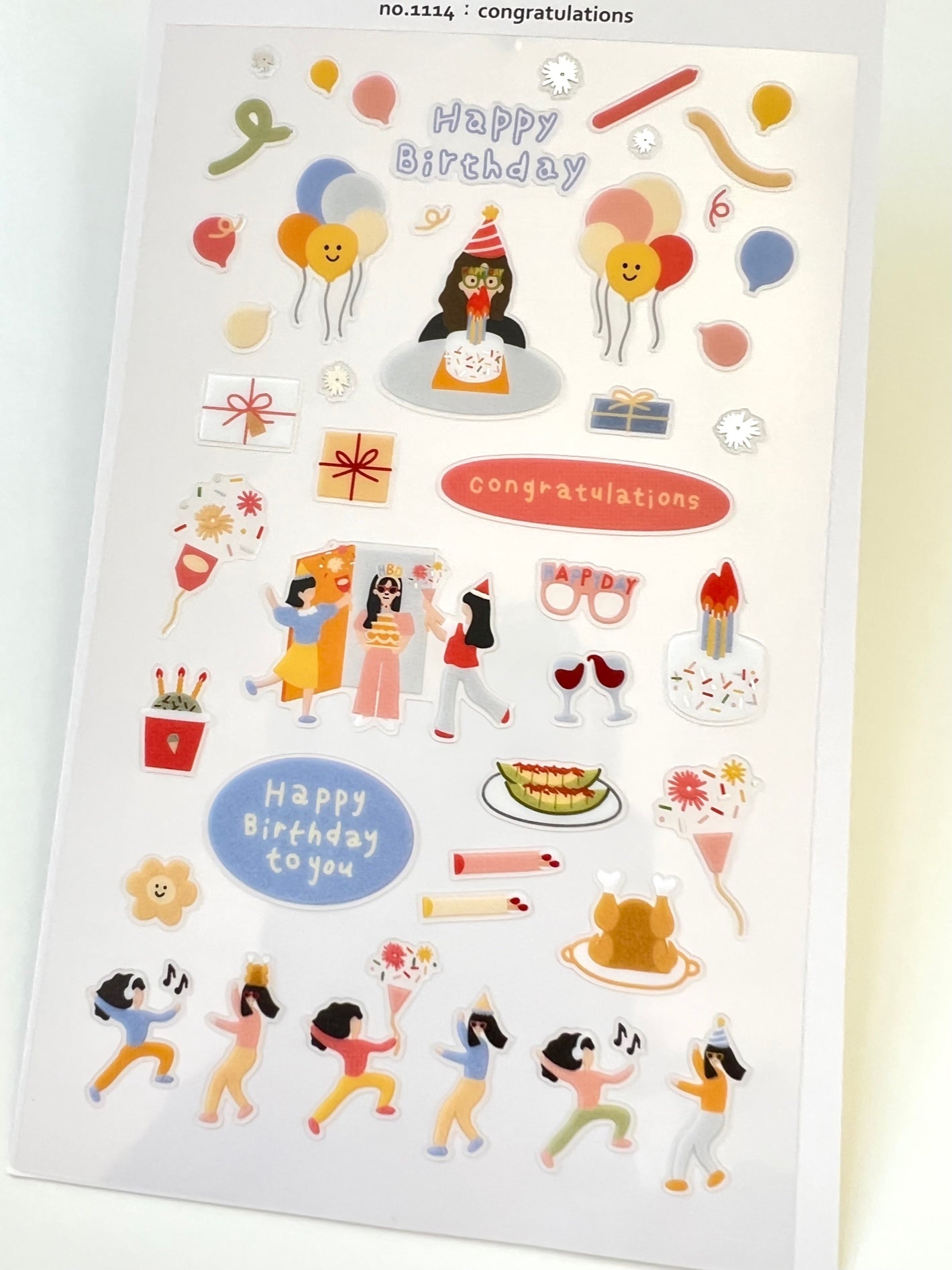 01114 BIRTHDAY CONGRATULATIONS STICKERS-12 – BCmini