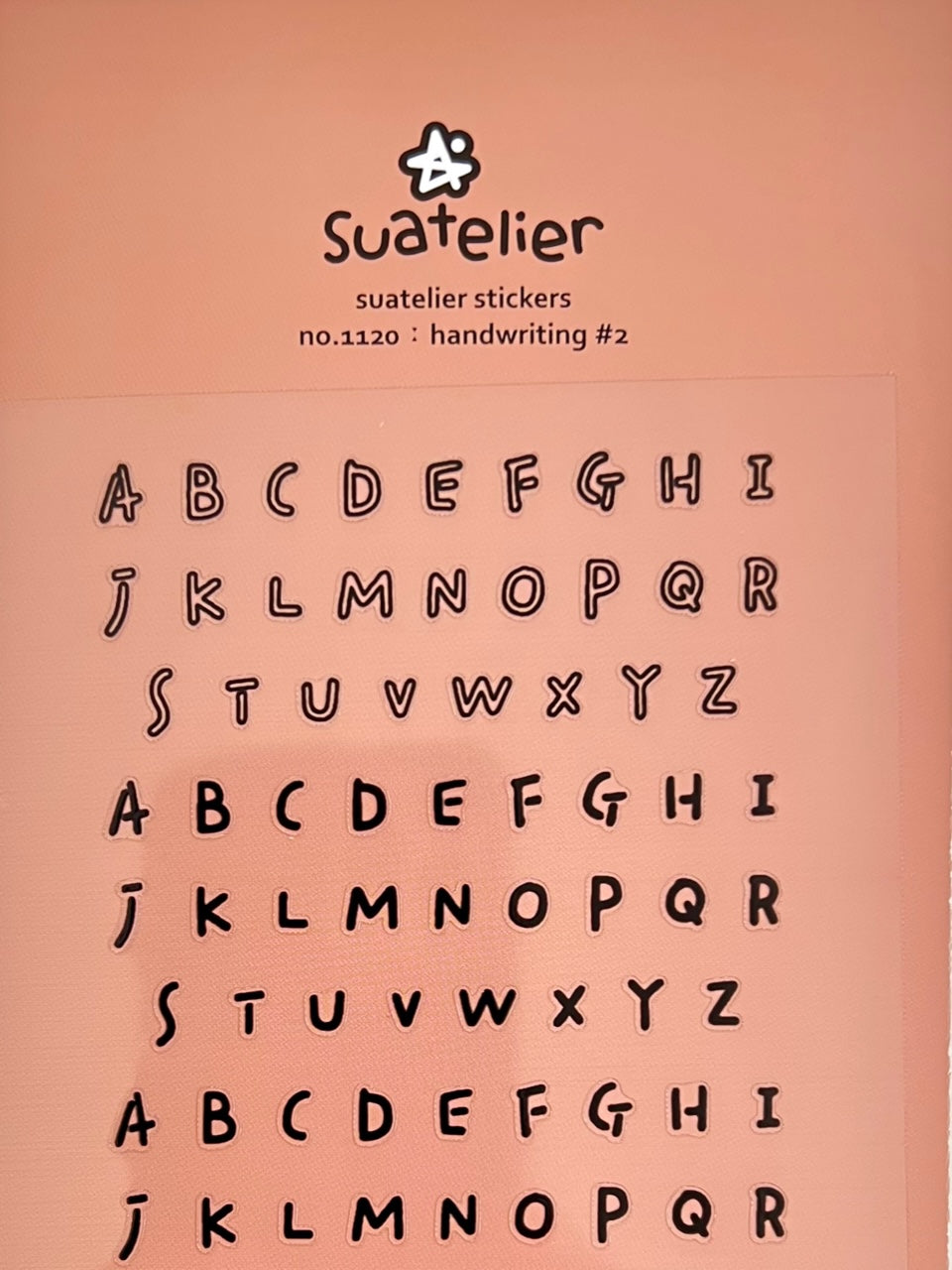 Hand Writing Sticker 01120 HANDWRITING LETTERS STICKERS-12 – BCmini