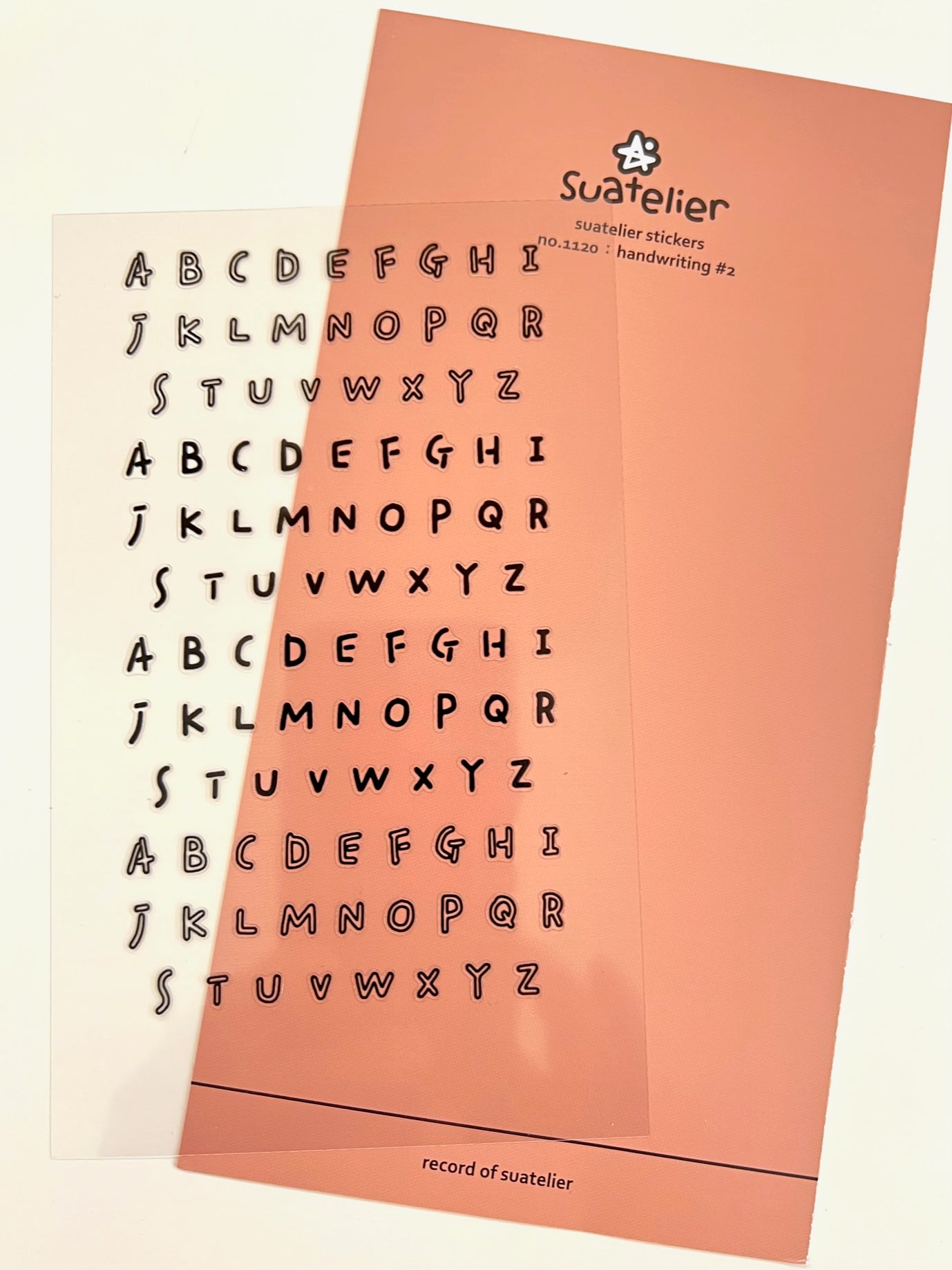 01120 HANDWRITING LETTERS STICKERS-12 – BCmini