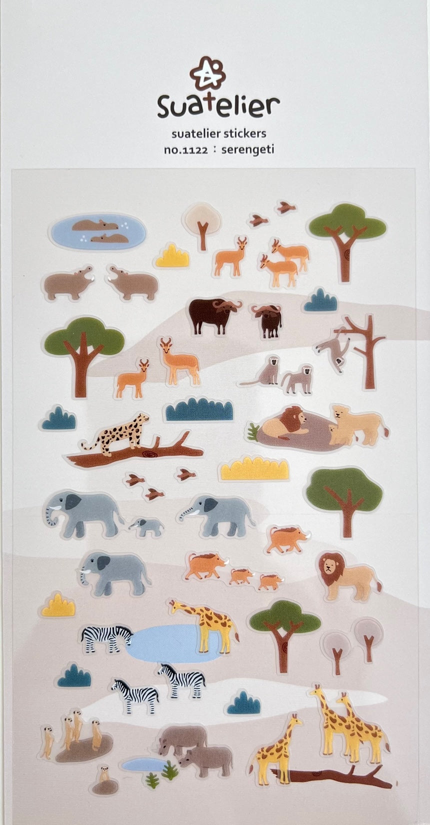 01122 SERENGETI ANIMAL SAFARI STICKERS-12