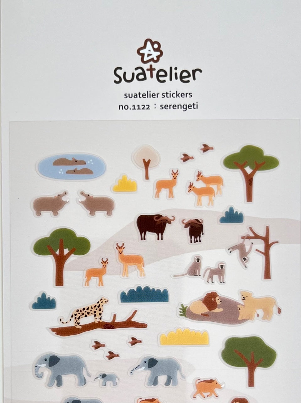 01122 SERENGETI ANIMAL SAFARI STICKERS-12