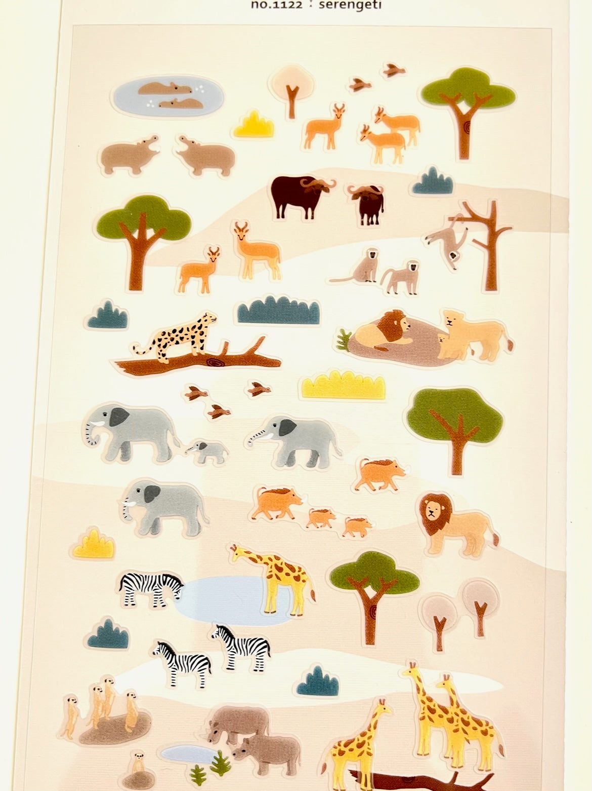 01122 SERENGETI ANIMAL SAFARI STICKERS-12