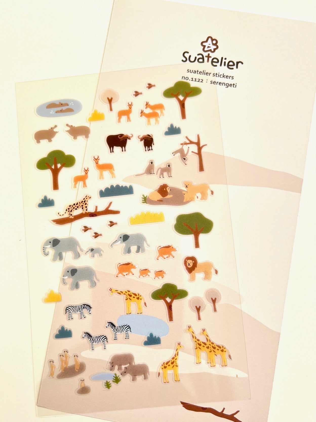 01122 SERENGETI ANIMAL SAFARI STICKERS-12