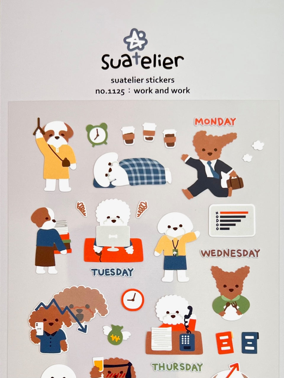 01125 WORK PUPPY DOG STICKERS-12