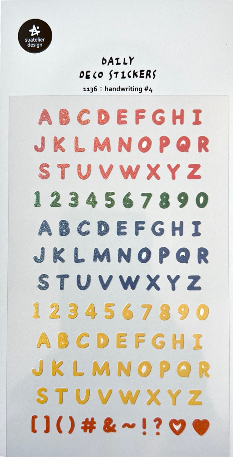 01136 HANDWRITING COLORFUL LETTERS STICKERS-12