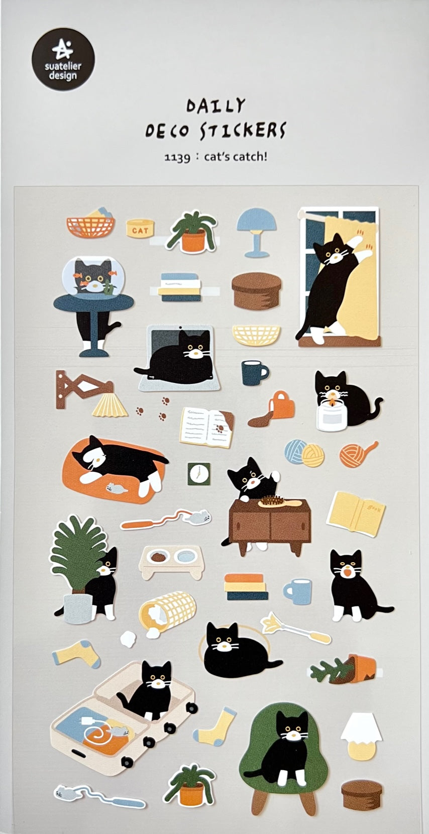 01139 CATS CATCH DAY STICKERS-12