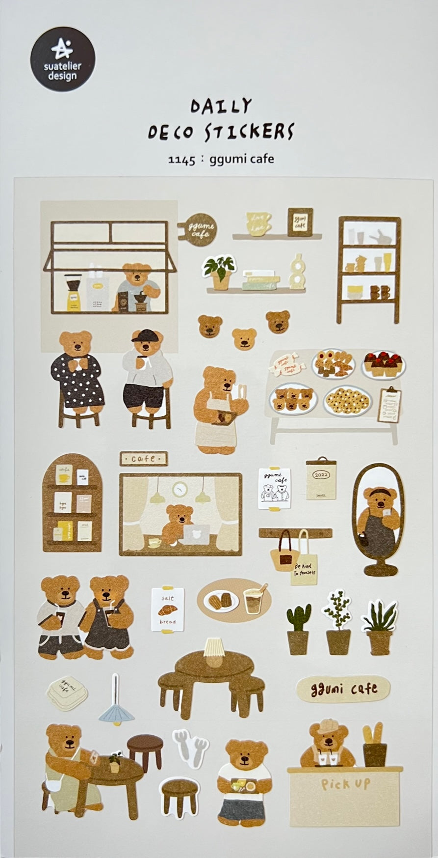 01145 BEAR CAFE STICKERS-12