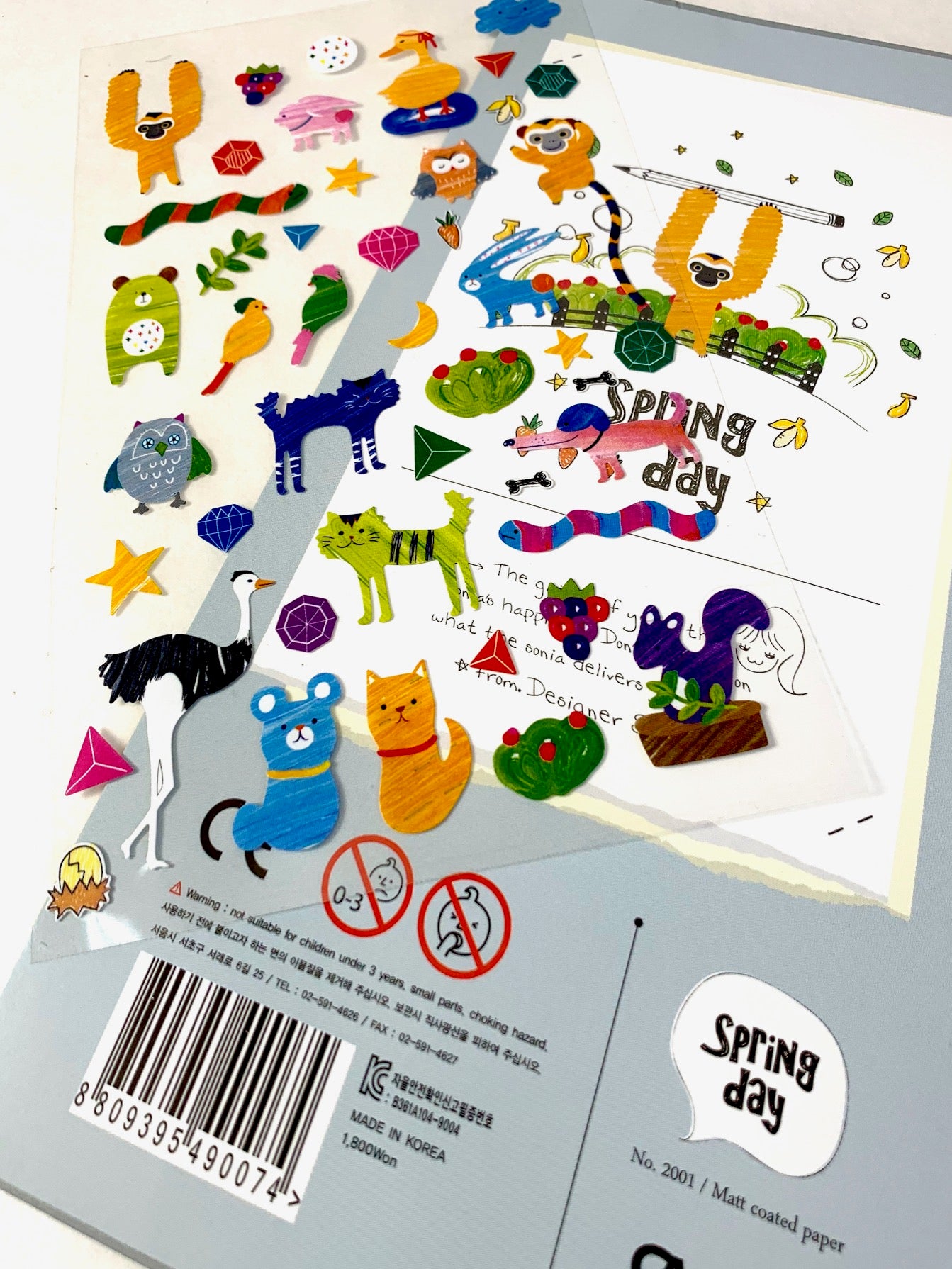 02001 Spring Day Paper Sticker-12