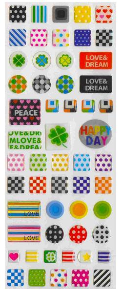 X 08735 DESIGNS GEL STICKER-DISCONTINUED