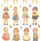 X 10021 CLASSIC DOLL DRESS-UP STICKERS-DISCONTINUED