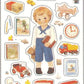 X 10057 LARGER PAPER CLASSIC DOLL DRESS-UP STICKERS-DISCONTINUED