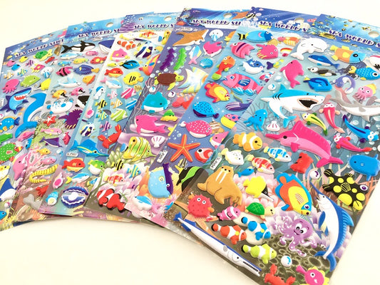 X 10113 SEALIFE PUFFY STICKERS-DISCONTINUED