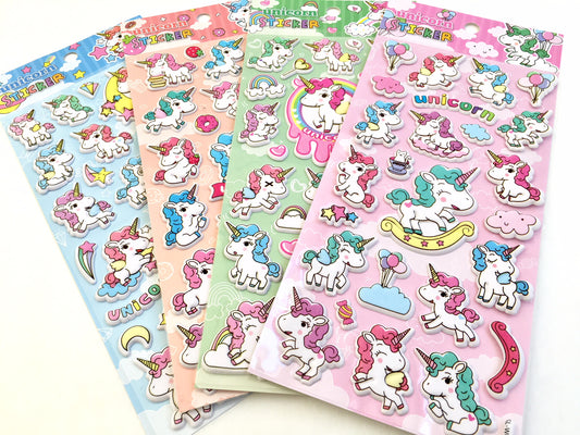 X 10117 UNICORN PUFFY STICKER-DISCONTINUED