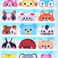 X 10127 ANIMAL HEAD PUFFY STICKERS-DISCONTINUED