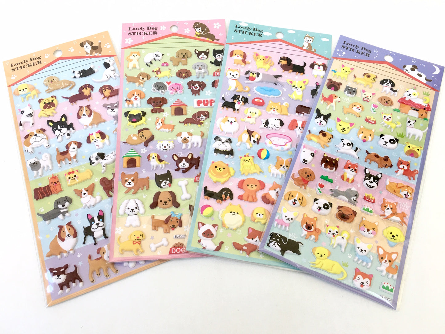 X 10128 PUPPY PUFFY STICKERS-DISCONTINUED