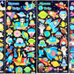 X 10130 NEON SPACE PUFFY STICKERS-DISCONTINUED