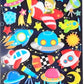 X 10130 NEON SPACE PUFFY STICKERS-DISCONTINUED