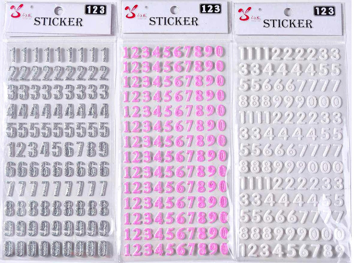 Outline Puffy Alphabet Stickers from Tinsel Time Collection