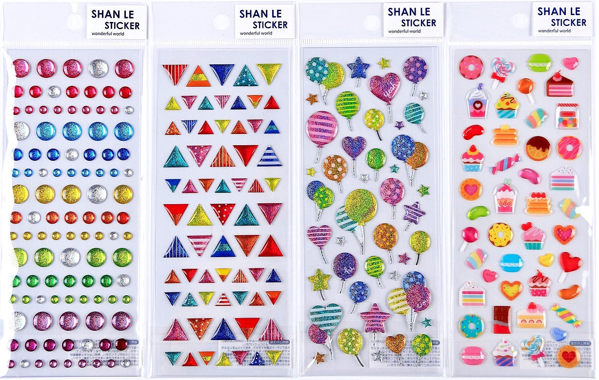 X 10135 ASSORTED GEL STICKERS-DISCONTINUED