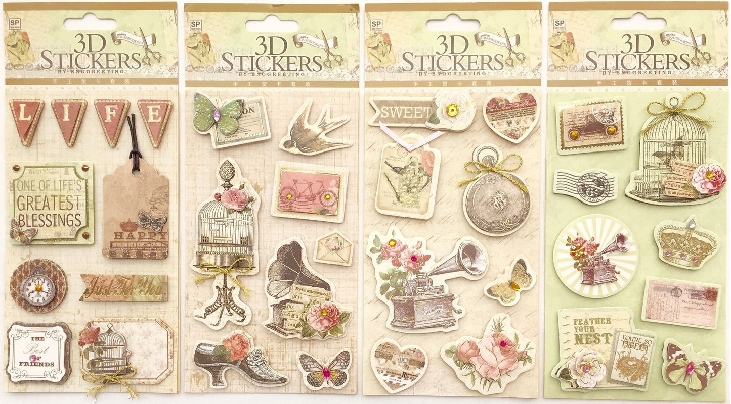 10143 3D CRAFT STICKERS-ASSORTED-12