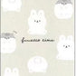 X 104554 Bunny & Hamster Fuwatto Time CRUX Mini Notepad-DISCONTINUED