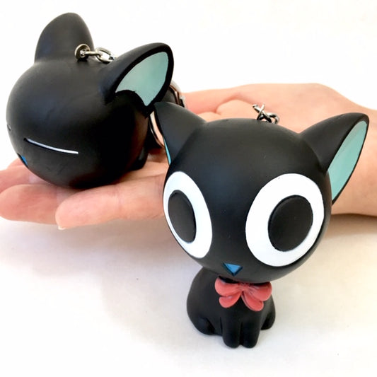 X 12019 BIG SOFT BLACK CAT CHARM-DISCONTINUED