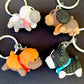 X 12027 KNITTED DOGS CHARM-DISCONTINUED