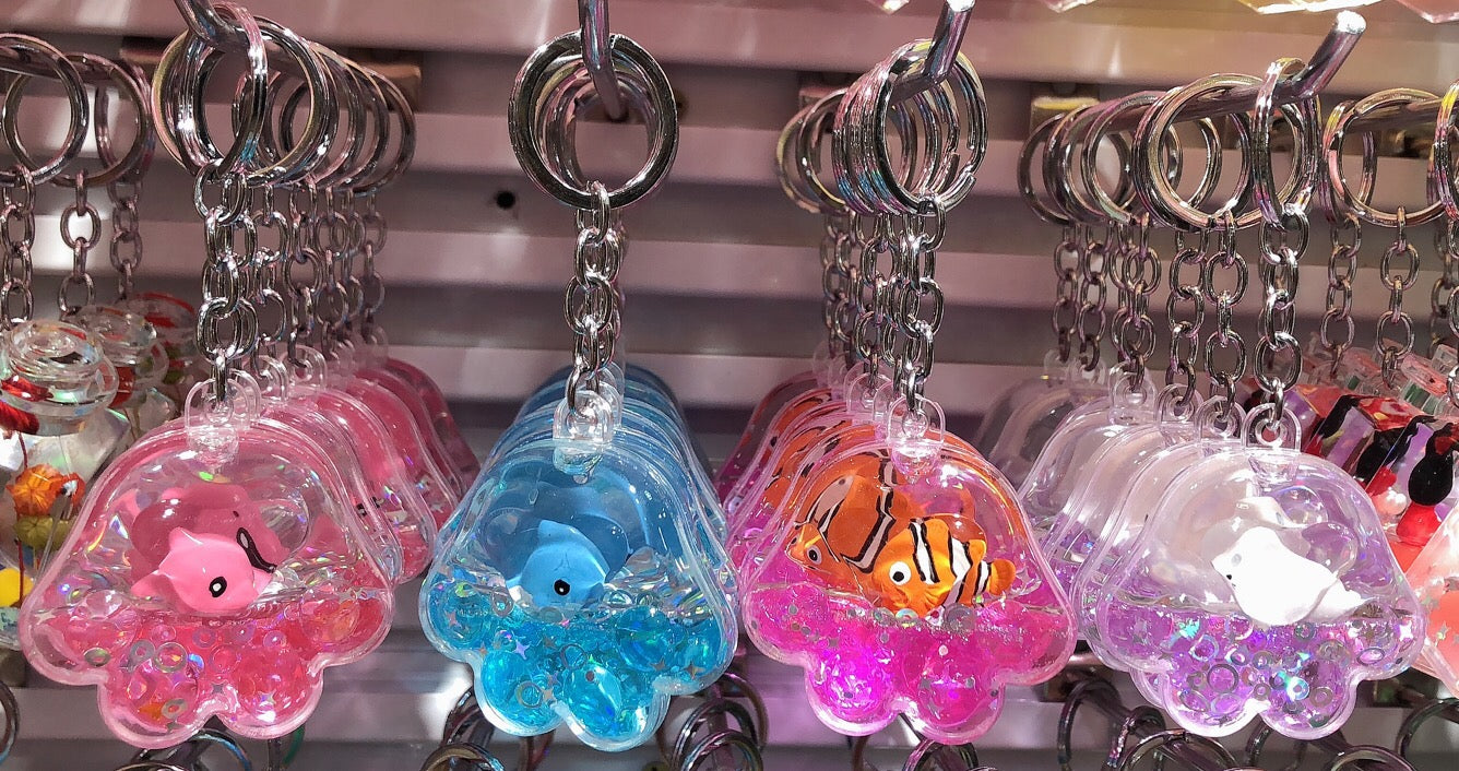 12074 SEALIFE JELLYFISH FLOATY KEY CHARM-12