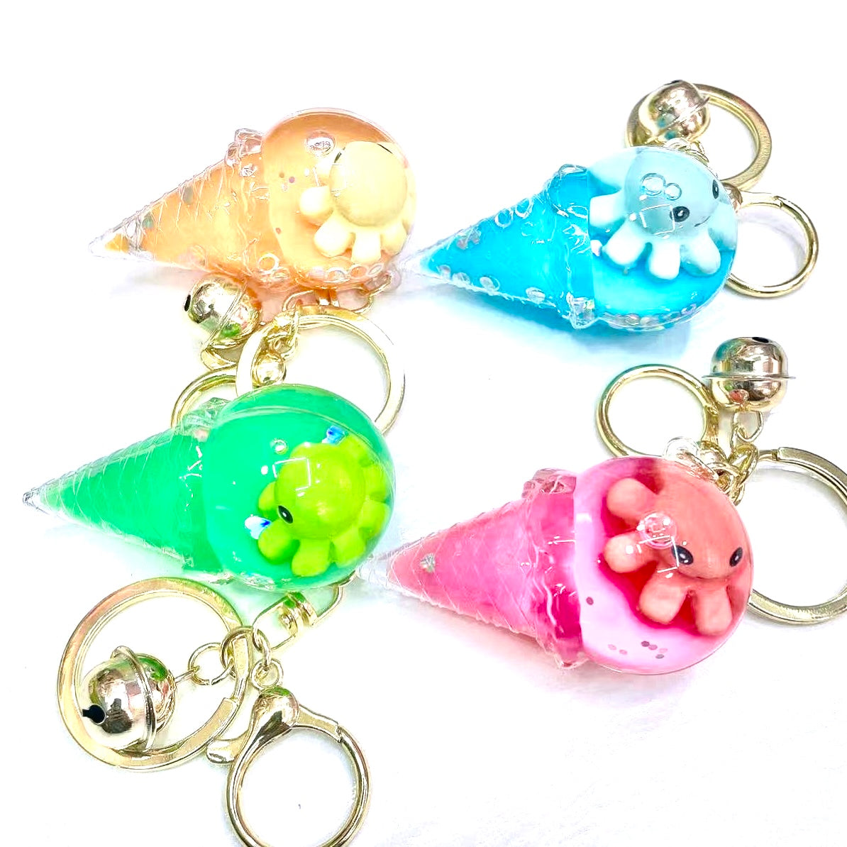 12101 OCTOPUS ICE CREAM FLOATY KEY CHARM-12