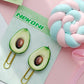 X 12802 AVOCADO PUFFY CLIPS-2 CLIPS-DISCONTINUED