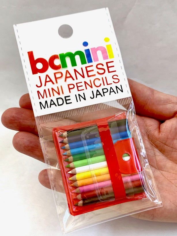 BC USA 12 Mini Colored Pencils in Handy Pouch