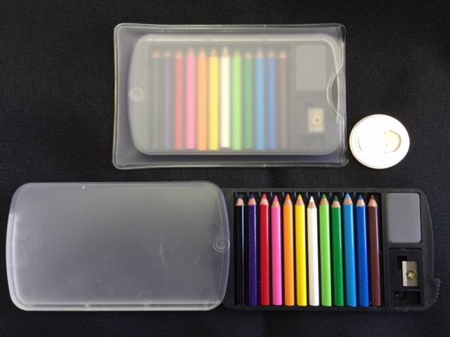 12 Mini Color Pencil Set (Black Covered Case) – GiantRobotStore