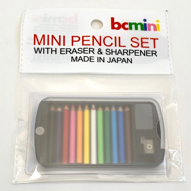 22133 12 mini pencils in plastic case set-White-1 – BCmini