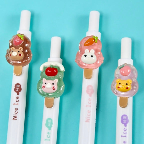 X 22527 ANIMAL POPSICLE RETRACTABLE GEL PEN-DISCONTINUED – BCmini