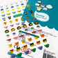 X 24160 LITTLE ANIMAL FACES 2 GEL STICKERS-DISCONTINUED