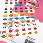 X 24177 LITTLE ANIMAL FACES GEL STICKERS-DISCONTINUED