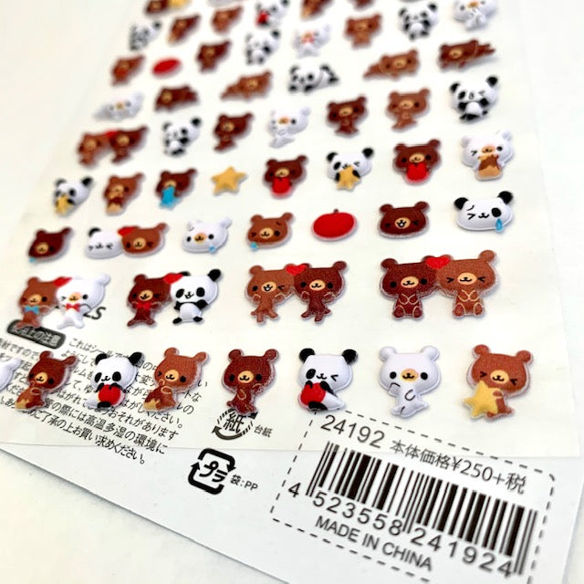 51118 BEAR PARTY STICKERS-10 – BCmini
