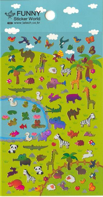 X 28632 SERENGETI GLITTER STICKERS-DISCONTINUED